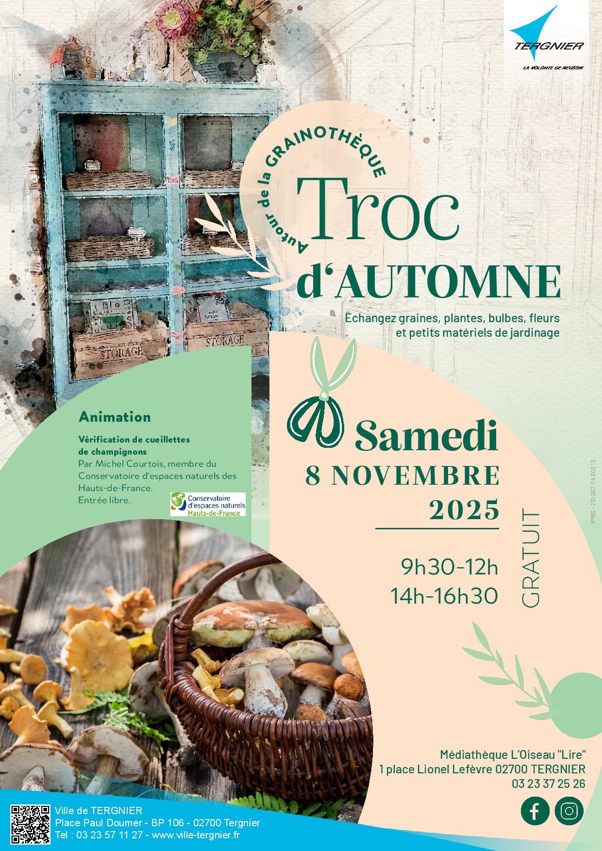 Grainothèque troc dautomne 8 novembre 2025